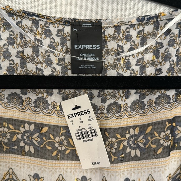 Express | NWT one size sheer floral kimono wrap - Picture 4 of 4